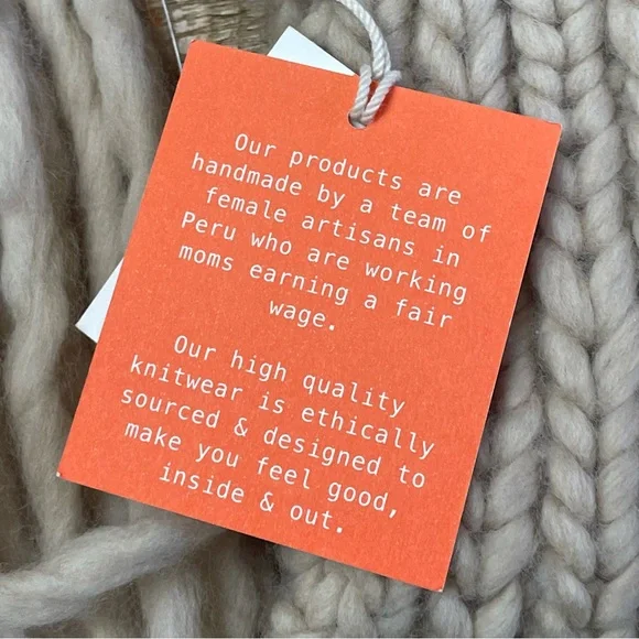 NWT Sh*t That I Knit Handcrafted Fringe Scarf Trowbridge  display picture 1
